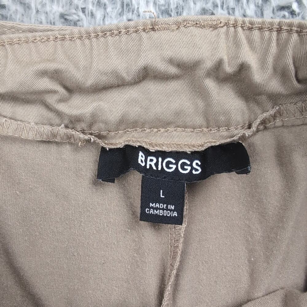 Briggs Skirt Women Large Khaki Beige Utility A Line Casual Canvas Cargo Skort - Picture 2 of 7